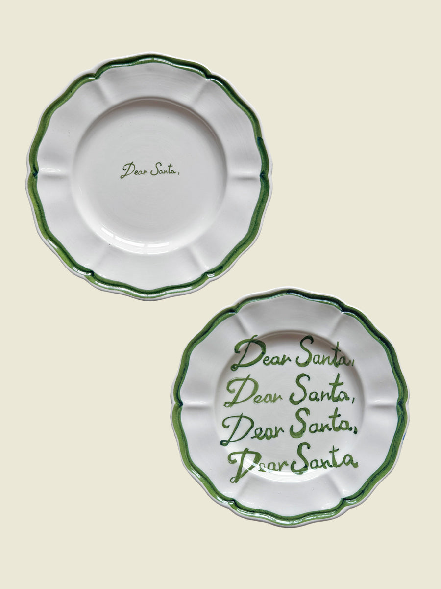 Dear Santa Small Plates Set of 2
