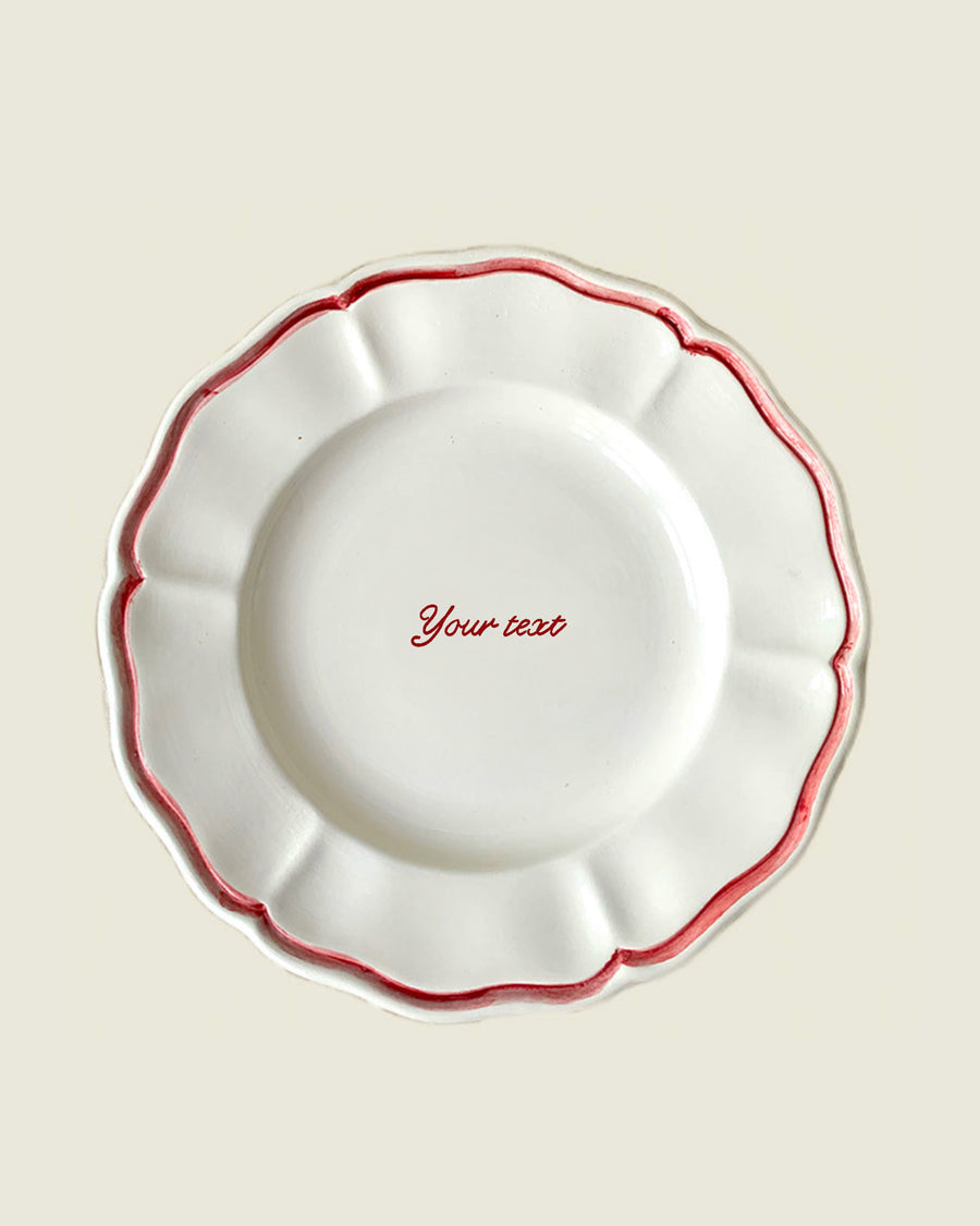Personalized Fil Rouge Plate